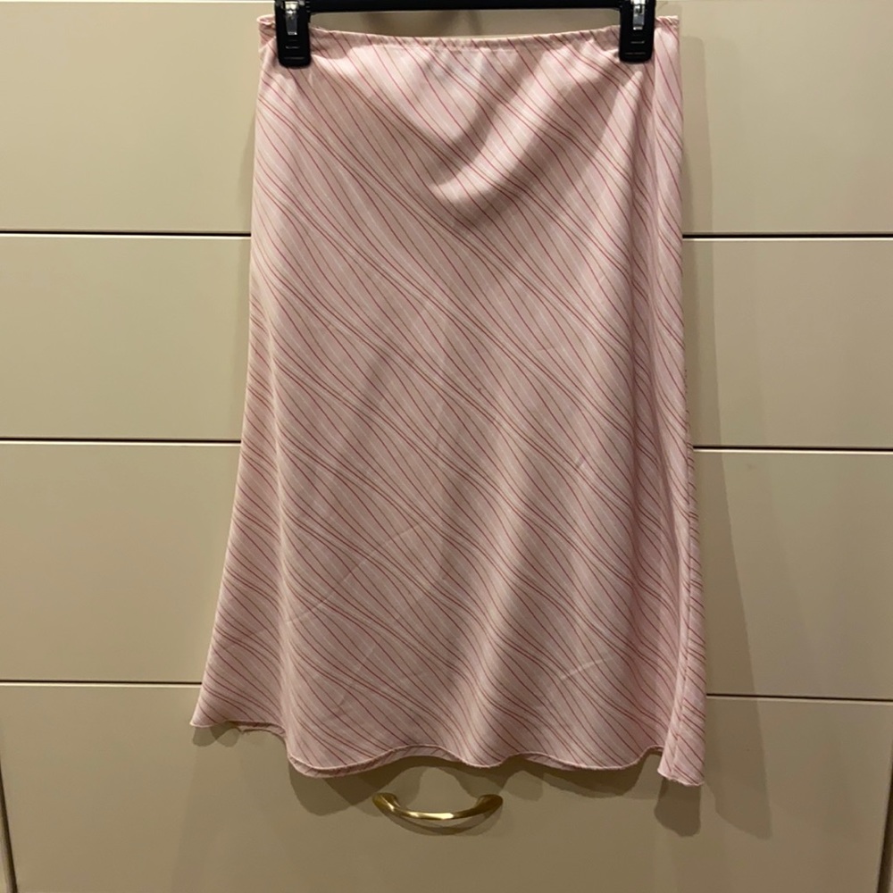 Zara pink striped skirt